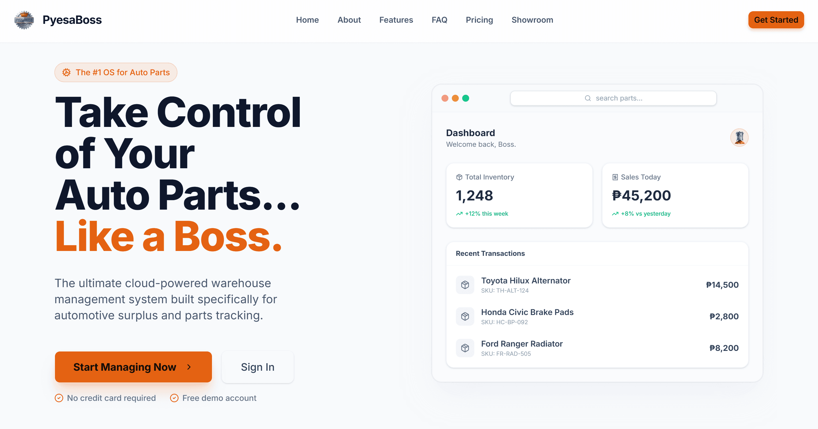 PyesaBoss — multi-tenant inventory and sales management system for auto parts built with Next.js by Ivan Lunita